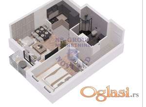 Dvosoban 44m2 Socijalno